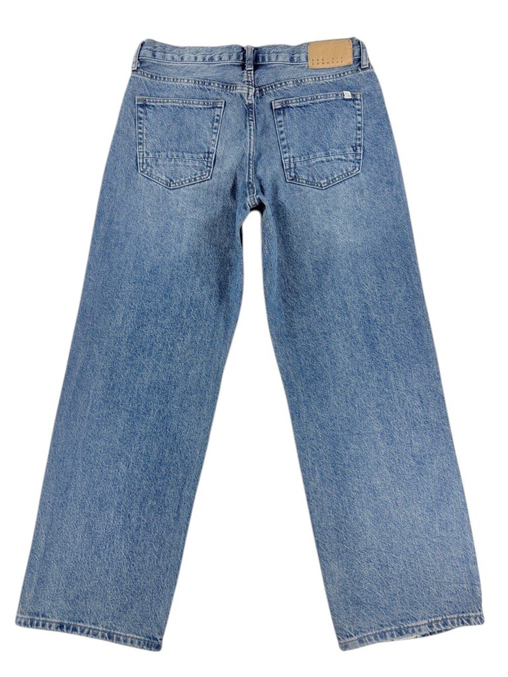Women's PacSun Baggy Wide Leg Jeans Size 30 Mid Rise Light Wash - Picture 4 of 14